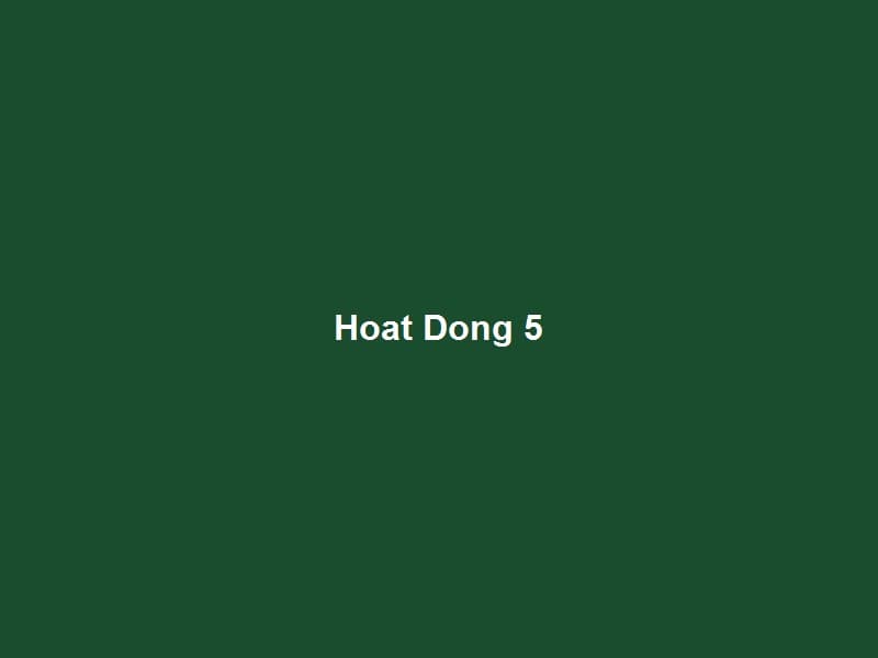 Hình Ảnh Hoạt Động — 5