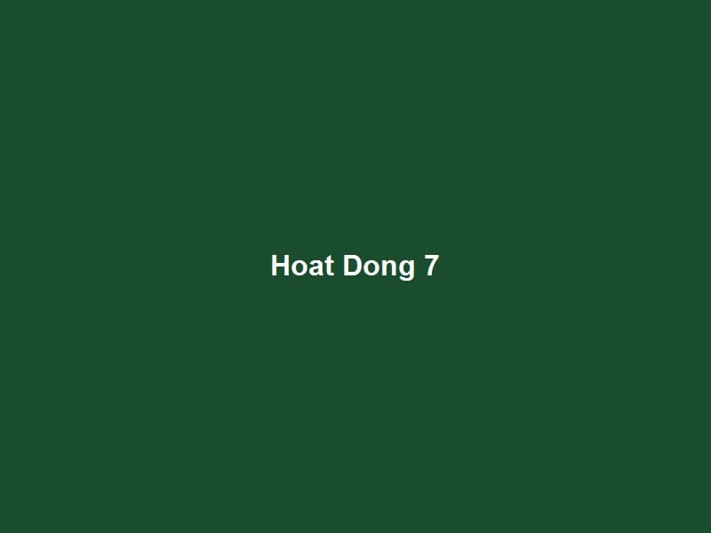 Hình Ảnh Hoạt Động — 7