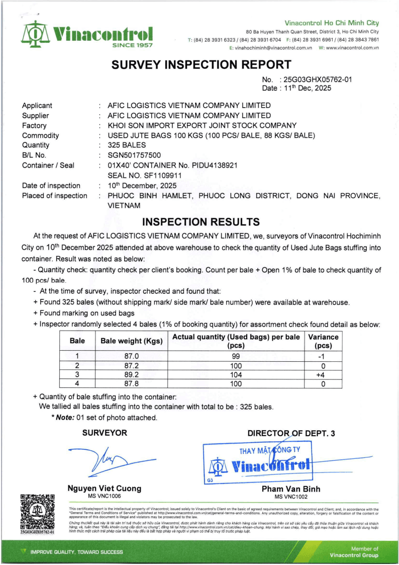 Vinacontrol Kiểm Định — 1